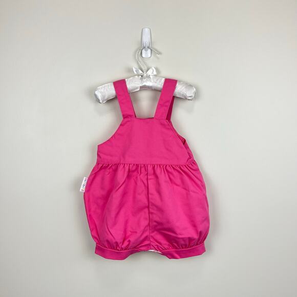 Vintage Healthtex Pink Teddy Bear Shortall Romper 18 Months USA - Picture 6 of 7